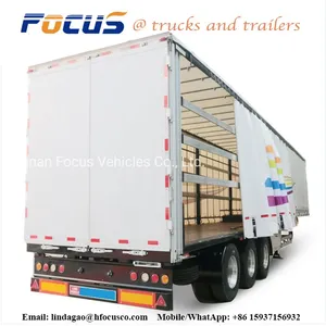 Side Curtain Trailer | Curtain Side Trailer,Commercial Vehicle Curtain Sider Trailer Curtainsider Semi-Trailer for Pellets Goods Transport thumbnail-1