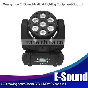 Led Disco Moving Head Beam Light LED 4 in 1,7pcs Osram 10w RGBW, thumbnail-1