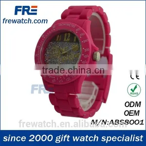Fashion Popular Plastic Watch With Rotational Case Water Proofing Plastic Watch thumbnail-2