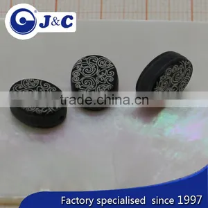 Black Pearl Lip Sea Shell,black MOP,mother of Shell Blank With Engraved Logo thumbnail-1