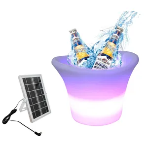 Mini Ice Bucket Party Inductive Rechargeable LED Beer Bucket Night Club Accessories LED Beer Bucket thumbnail-1