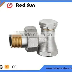 HR5041 Brass Drain Angle Chrome Radiation Valve thumbnail-1
