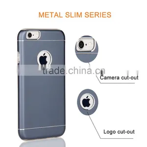 2016 New Arrival Dual Aluminum Case for Iphone 6 Matte Black Housing thumbnail-1