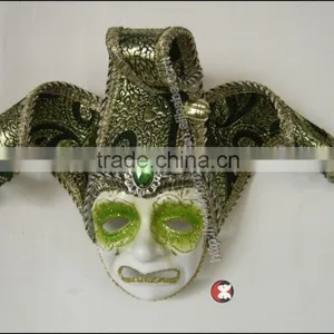 Funny Mask Wedding Latest Carnival of Venice Masquerade Export Italian Handmade Decorative Pendant Small Full-face Mask No. thumbnail-1