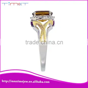 2015 Well-built Fashion Women Top-level 925 Silver Diamond Ring thumbnail-4