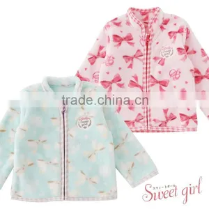 Cute Japanese Wholesale High Quality Product Infant Winter Jackets Baby Child Clothes Kid Toddler Clothing Garment With Ribbon thumbnail-1
