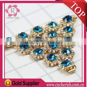 Fashion T Shape Rhinestone Shoe Ornaments With Blue Eyes thumbnail-4