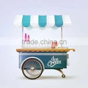Food Cart of Beef Balls in Curry Sauce /food Truck/wine Serving Cart thumbnail-1