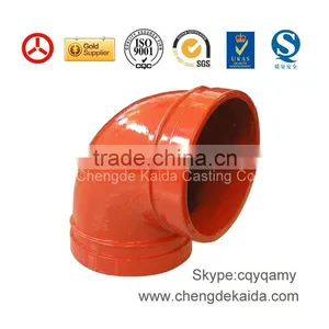 Ductile Iron Grooved Coupling and Fittings Elbow thumbnail-1