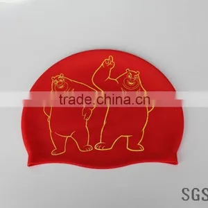 Kids Adults Size Factory Price Humanized Design Original Custom Waterproof Swimming Cap Swim Caps thumbnail-4