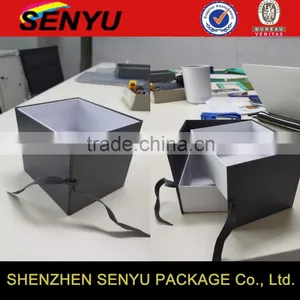 Luxury Customized Paper Cardboard Gift Box With Ribbon Closure thumbnail-1