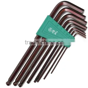 LAOA S2 Material 8pcs Industrial Grade Magnetic MINI Ball Hexagonal Wrench Set 1.5-6mm thumbnail-1