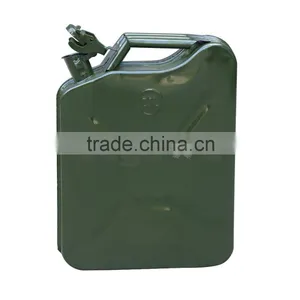 5 Gallon 20L Jerry Can Gasoline Fuel Can Steel Gas Tank Emergency Backup Green thumbnail-3