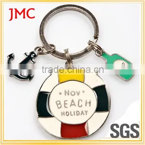 Custom Metal Skull Logo Keychain , Metal Casting Keychain thumbnail-1