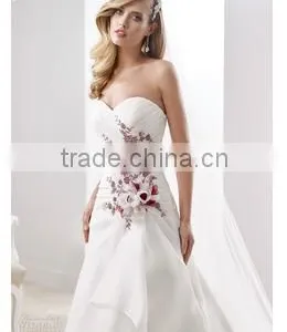 Limited Edition White/Floral Wedding Dress thumbnail-3