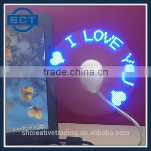 Customizable Text Handheld LED Message Display Cooling Fan thumbnail-4
