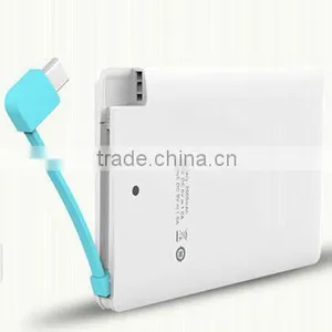 2015 New Product Credit Card 2500mAh Power Bank, Micro USB Battery Charger, Slim Power Banks Made In China thumbnail-1