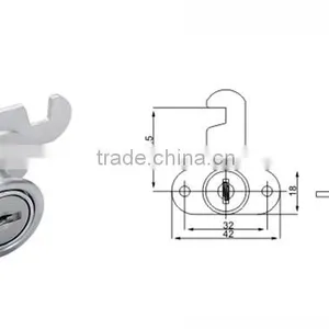 Foshan Hardware Cylinder Gym Round Cabinet Lock thumbnail-6