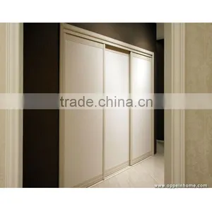 OPPEIN White Wardrobe With 3 Sliding Doors for Bedroom Furniture thumbnail-1