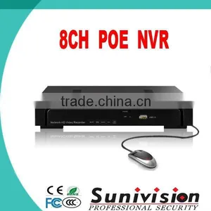 New Offer! 8CH POE NVR , Support Onvif; Third-party IP Cameras Supported. 3G, WIFI, Support 15 x Digital Zoom in Preview thumbnail-1