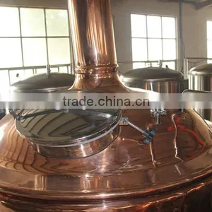 Red Copper Beer Brewing Kettle , Mash Tun , Whirlpool Tank for Sale thumbnail-4