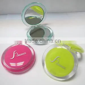 High Quality Plastic Two-sided 10X Magnifying Mirror Compact thumbnail-1