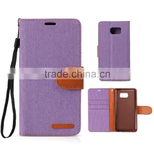 Fashion New Design Canvas Wallet Case for Iphone6/note5 thumbnail-2