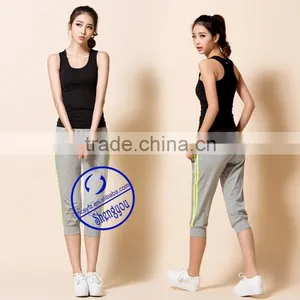 2015 New Design Custom Women Grey Jogger Pants Wholesale thumbnail-3