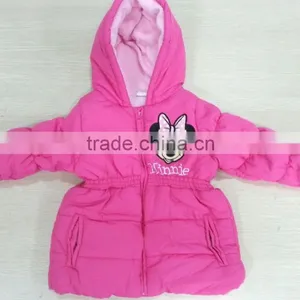 2015 New Girls Winter Cotton Padded Coat Kids Girls Hooded thumbnail-1