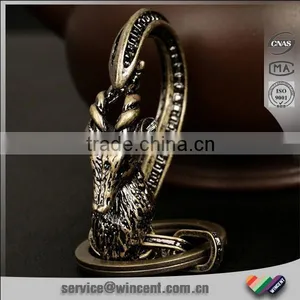 Chinese Zodiac Personalized Metal Souvenir Sheep Keychain thumbnail-1