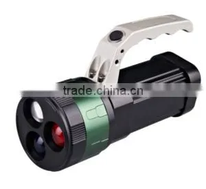 Cheap High Power Three Color Flashlight Aluminum Portable 3 Functions 200 LM LED Flashlight Torch - JD810 Keen thumbnail-1