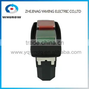 Ignition Momentary Press Push Button Switch YCZ2 Emergency Stop 5 Pin 12A 120V IP55 250V On Off Red Green Sign Wiring Brass Feet thumbnail-4