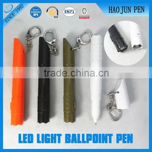 2015 New Plastic LED Torch Flashlight Ballpoint Pen thumbnail-1