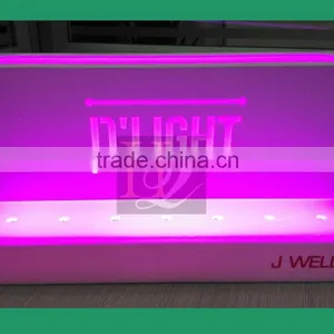 Acrylic Makeup Display Stand With Different Color LED Light thumbnail-3