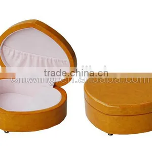 Factory Direct Heart-shape Wooden Empty Dancing Ballerina Musical Jewelry Gift Boxes thumbnail-3