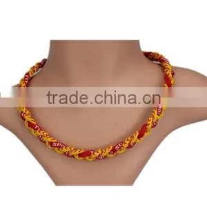 Titanium 3 Ropes Necklaces Titanium Magnetic Balance Sport Custom Necklace thumbnail-1
