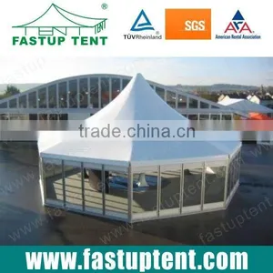 Luxury Hexagonal Pagoda Tent With Glass Wall thumbnail-1