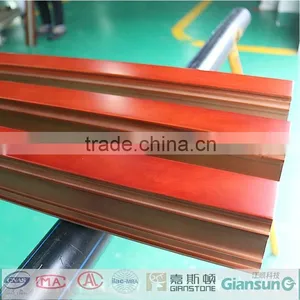 American Oak Purplish Red Open Coated Aluminium Windowdoor and Sections/ Aluminium Extrusion Profiles for the Window and Door thumbnail-1
