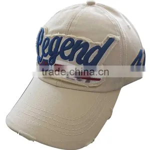 Destroyed Washing Embroidery Sport Cap thumbnail-1