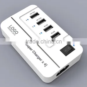 2015 NEW 20W 5V4A 4 Ports High Speed Desktop ForSmartphones, Tablets and Many Other Devices USB Charger With Power IQ Technology thumbnail-3