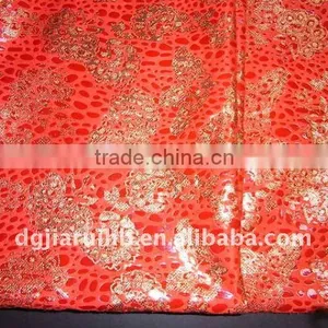 100% Polyester Cherry Glitter Printed Fabric thumbnail-1