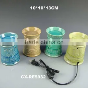 Porcelain Aroma Oil Burner Plate Electric Wax Warmer Without Bulb thumbnail-5