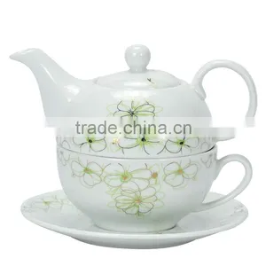 T00401-B Porcelain Coffee Table Set Ceramic Tea Pot/tea Kettle thumbnail-1