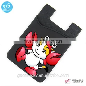 Guangzhou Factory Direct 3M Silicone Card Holder Adhesive Back Smart Mobile Phone Card Holder thumbnail-1