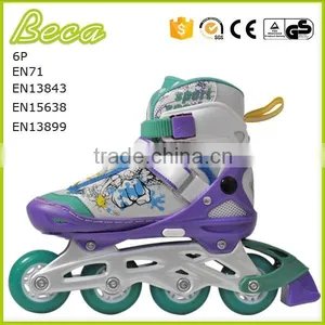 Wholesale Adjustable Purple Cartoon Girls Stitching Cap Flashing Roller Skate Quality Choice thumbnail-2