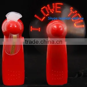 2015 Best Seller Promotion Gift Colorful Flashing LED Message Fan thumbnail-1