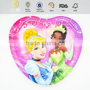 Dishes Paper pe Coated Cartoon Divided Plate With High Quality thumbnail-5