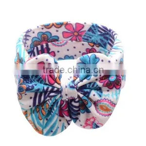 Kids Baby Girls Toddler Cotton Bowknot Headband Hair Band Headwear Accessories thumbnail-1
