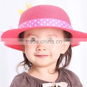 China Promotional Straw Hats For Little Girl thumbnail-3