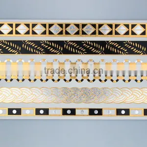 Adhesive Body Jewelry Golden Tattoo Sticker thumbnail-5